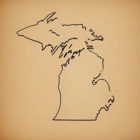 michigan outline