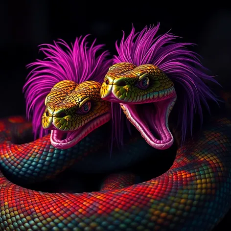 snakes with hair