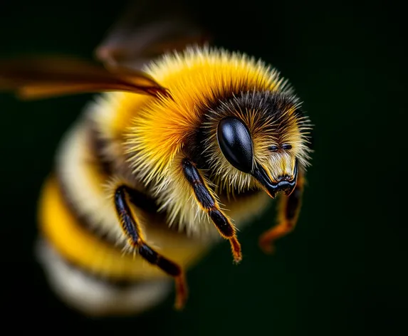 black and yellow bee