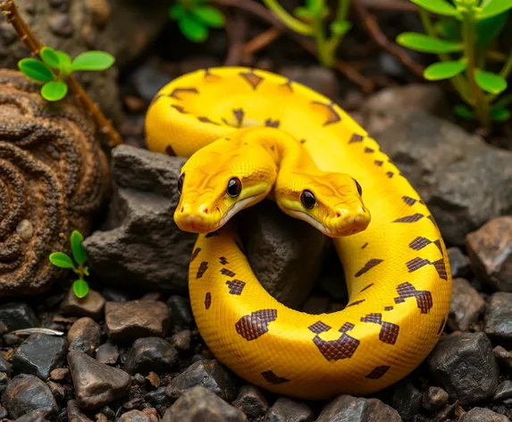 yellow ball python