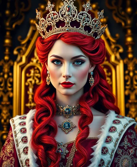 queen with red hair