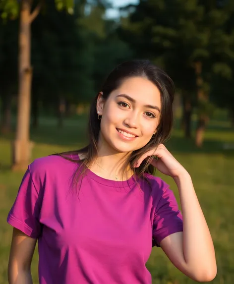 purple tshirt