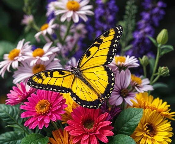 yellow and black butterfly