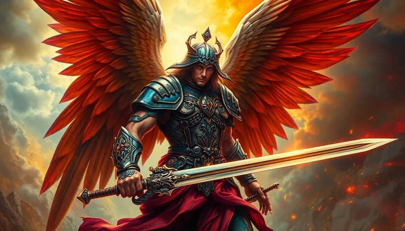 warrior angel with sword