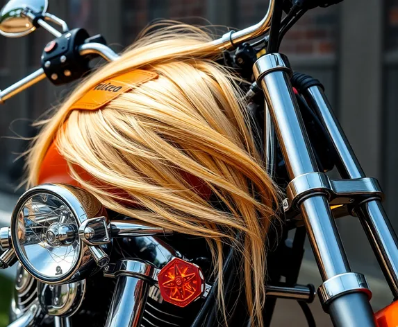 blonde motorcycle