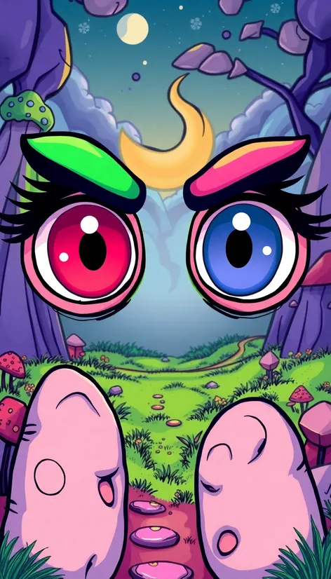 cartoon wow eyes