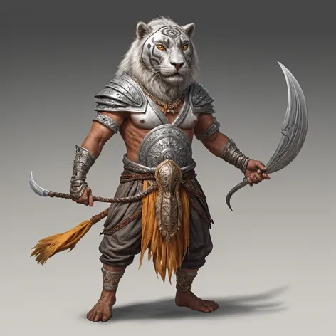 Animal samari warrior silver