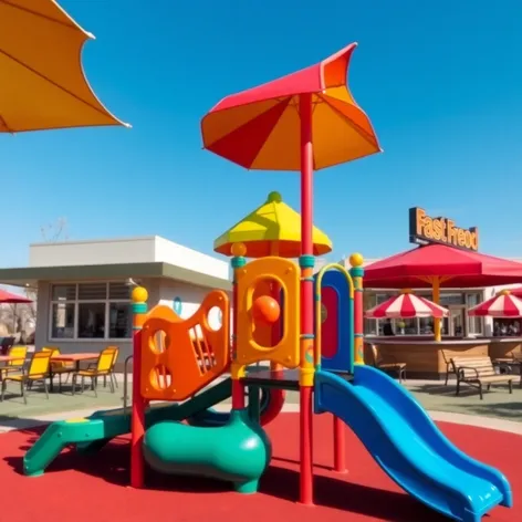 fast food with playground