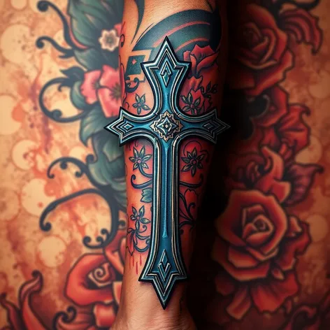 tattoo cross arm