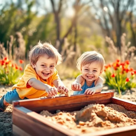 2 kids 1 sandbox