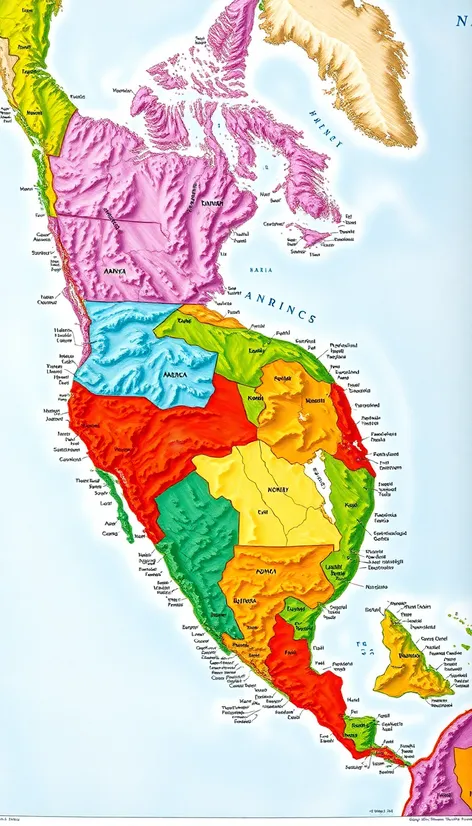 map of north america