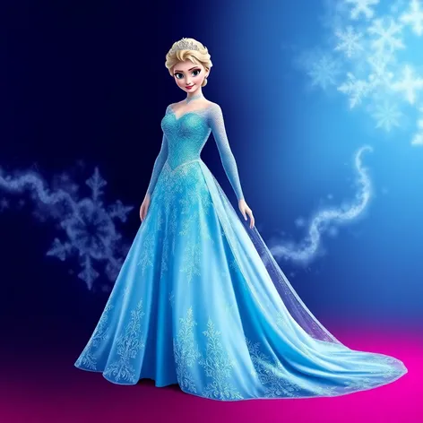 elsa frozen prom dress