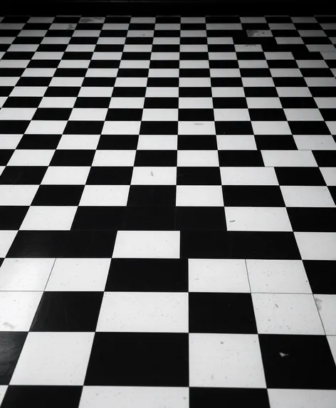 black and white checkered