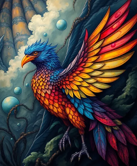 fantasy art bird