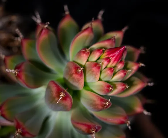 succulents with thorns bud