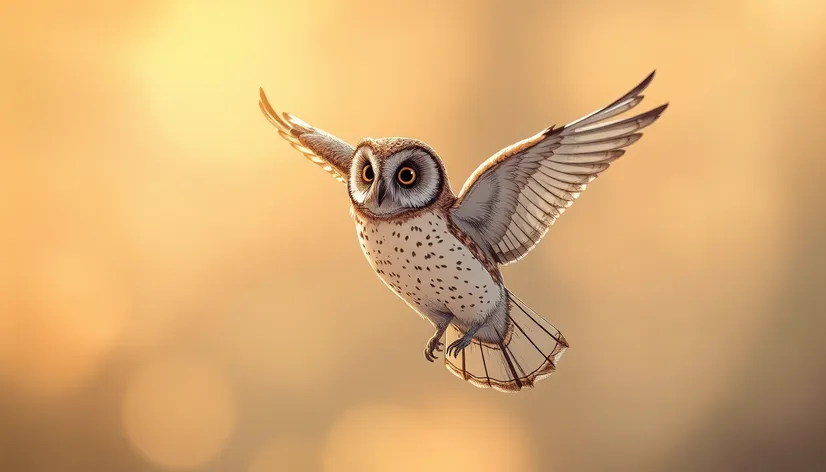 owl sketch transparent flying