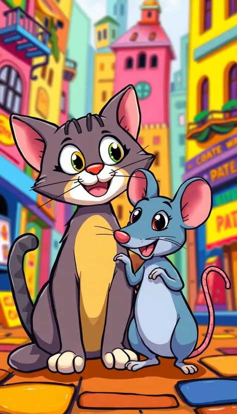 cat and rat cartoon