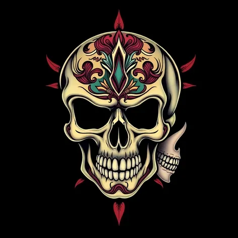 american traditional tattoo skulls