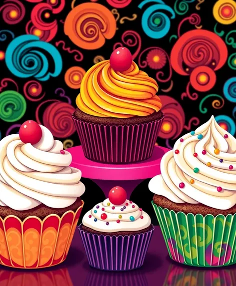 cupcake color sheets