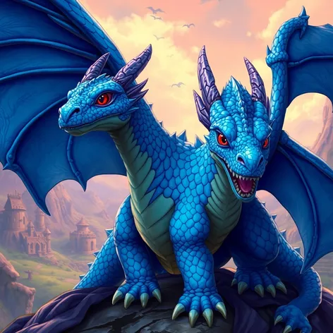 blue dragon animation