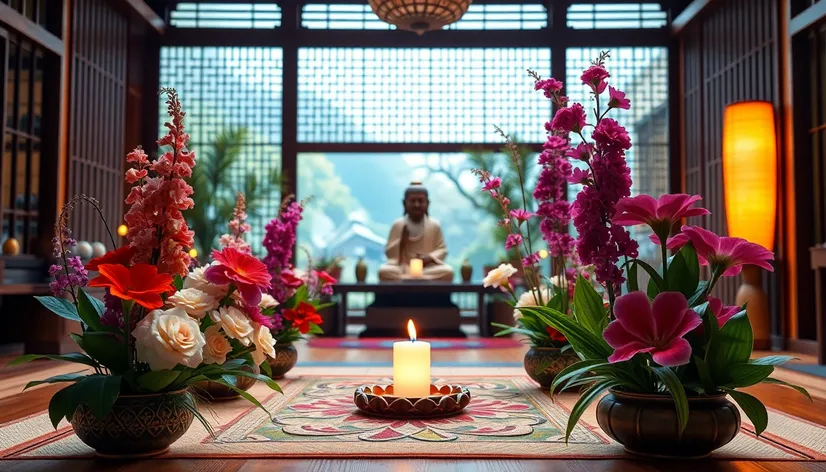 buddhast ceremonial flowers for