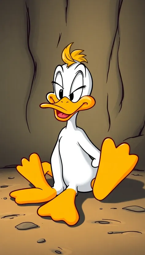 daffy duck sitting png