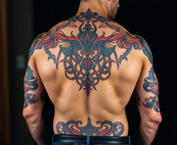 mens back tattoos