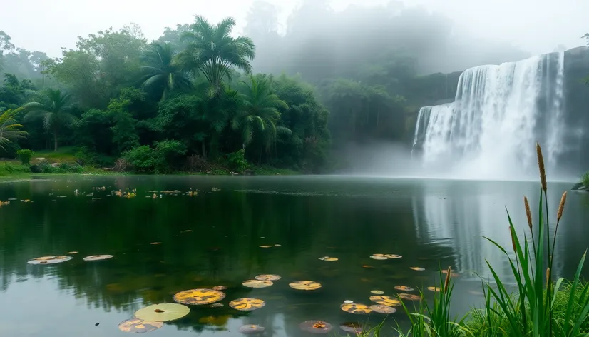 pond waterfall