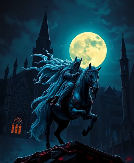 ghost rider on horseback