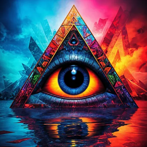 illuminati triangle colorful TEPP