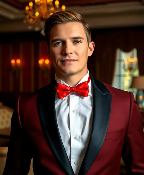 red bow tie