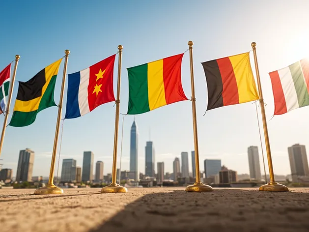 african country flags with