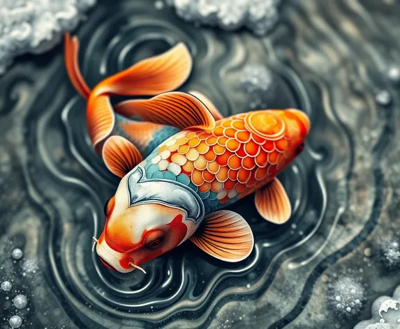 koi fish tattoo design