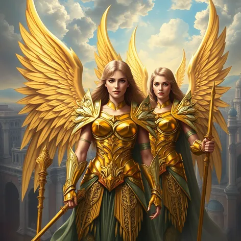 female warrior angels of