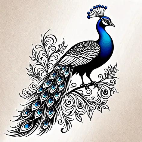 peacock tattoo