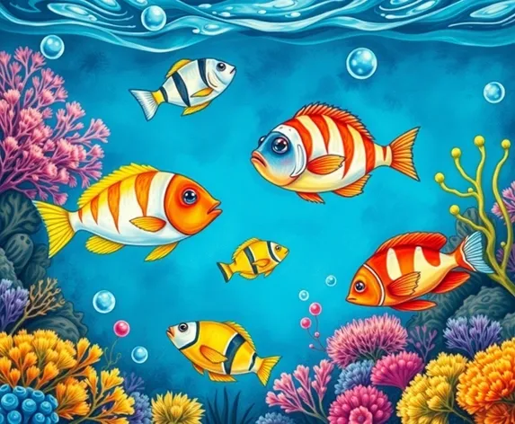 drawings of fish