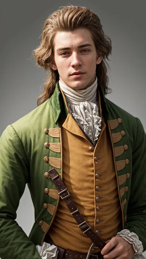 Handsome young 18th century