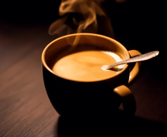 spoon with coffee