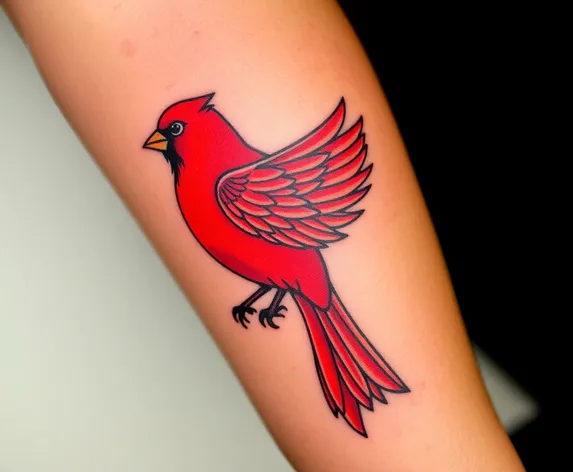 red bird tattoo