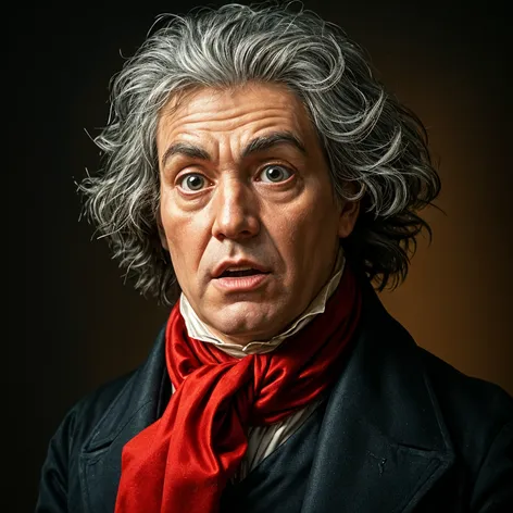 painting of beethoven with