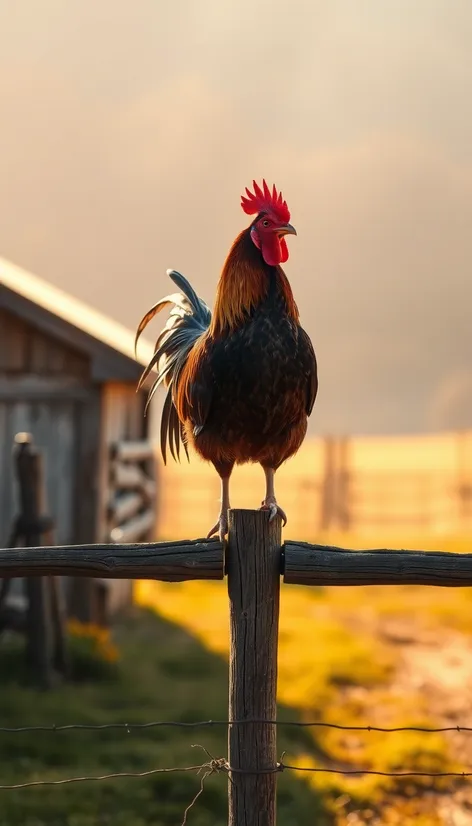 cockerel crowing