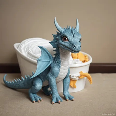 baby dragon wearing a