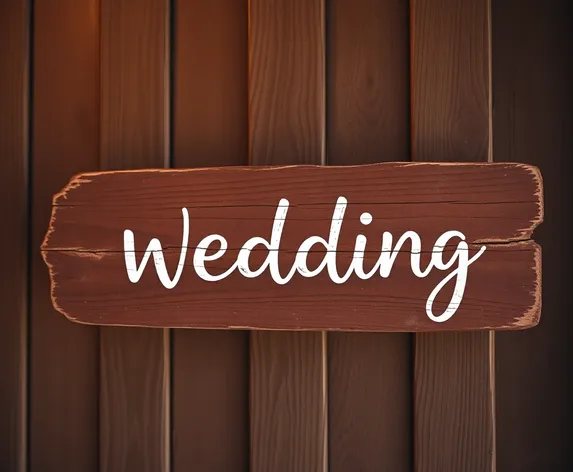 wooden wedding signs