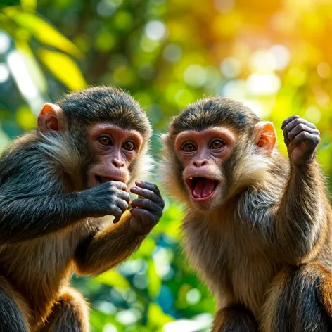 two monkey images