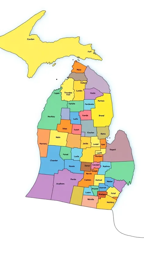 map of michigan counties