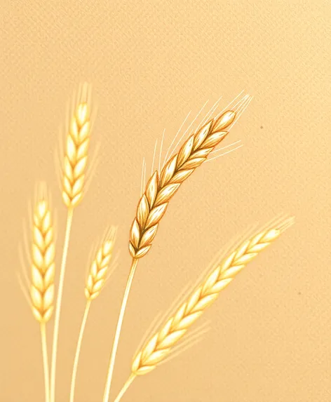 organic wheat handdrawn