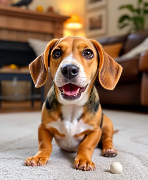 beagle/dachshund mix dog