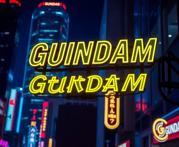 gundam neon sign