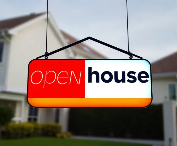 open house sign