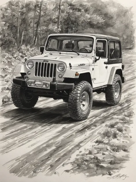 jeep drawing